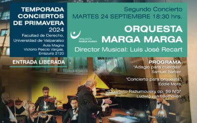 ORQUESTA MARGA MARGA SE PRESENTARÁ EL MARTES 24 EN SEGUNDA JORNADA DE CONCIERTOS DE PRIMAVERA UV