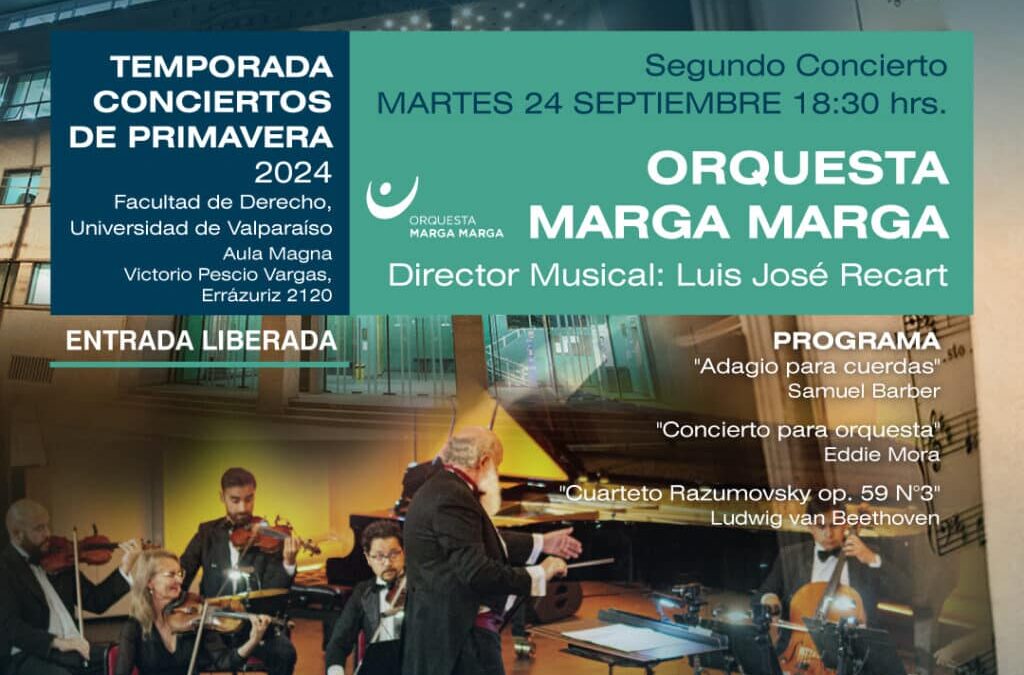 ORQUESTA MARGA MARGA SE PRESENTA EN EL AULA MAGNA DE LA UNIVERSIDAD DE VALPARAÍSO